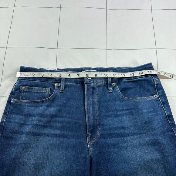 Good American Jeans Womens 30 Blue811 Good Legs Crop Mini Bootcut Stretch Denim - Picture 8 of 13